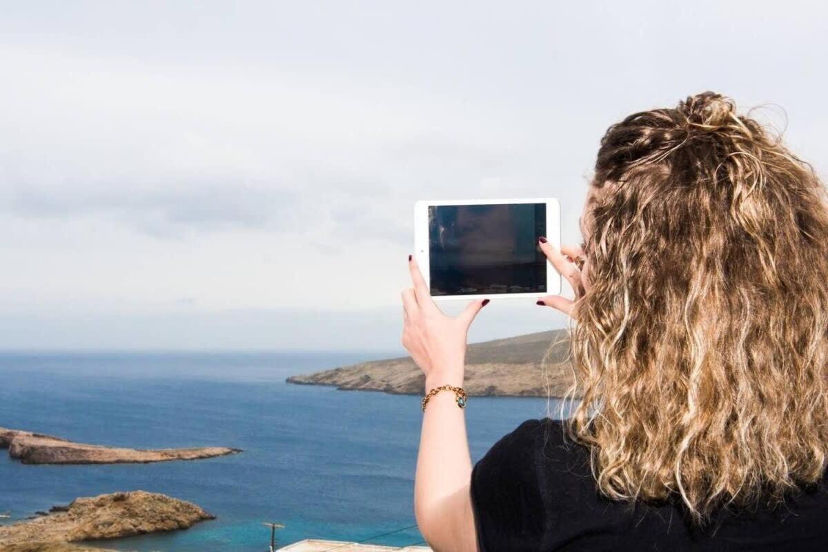 With Amazing Balcony View Of Mykonos Apartamento